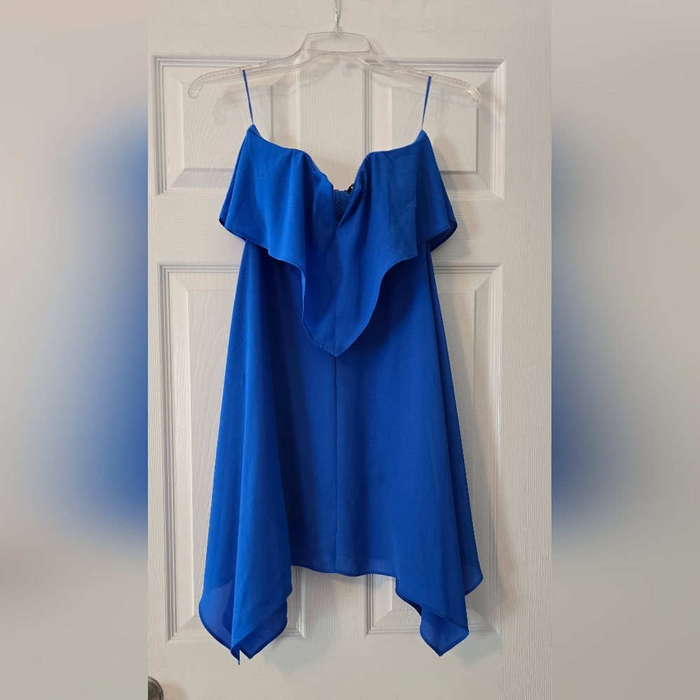 Express Asymmetrical Blue Dress